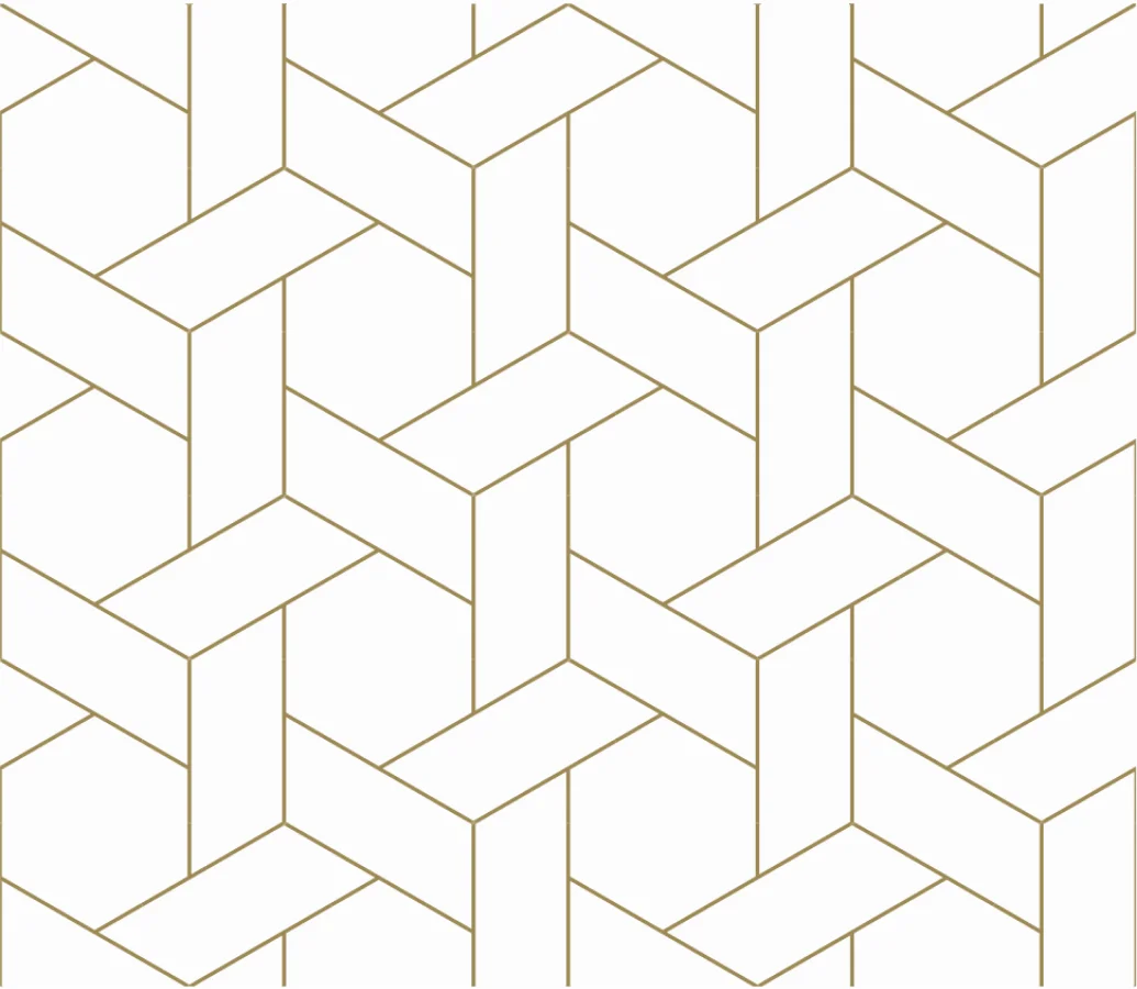 a pattern of white and gold lines
